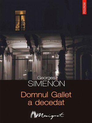 cover image of Domnul Gallet a decedat